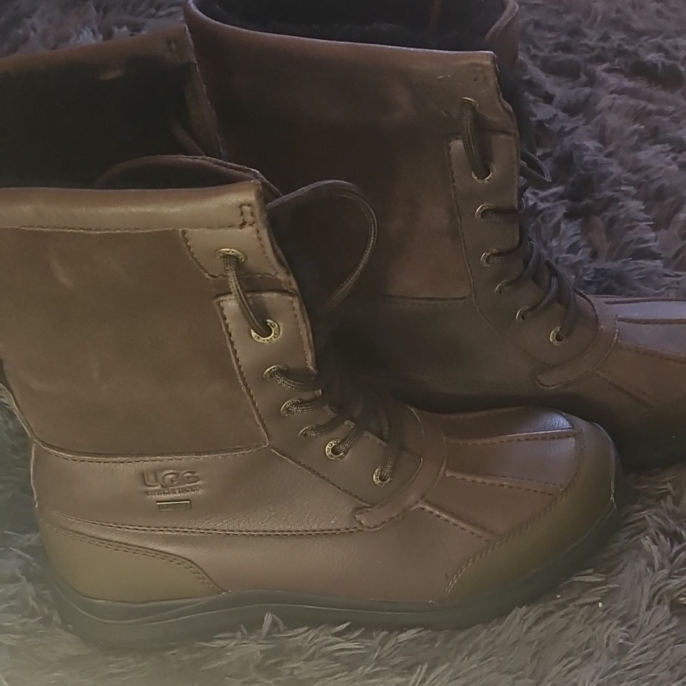 UGG Dark Brown Leather Boots